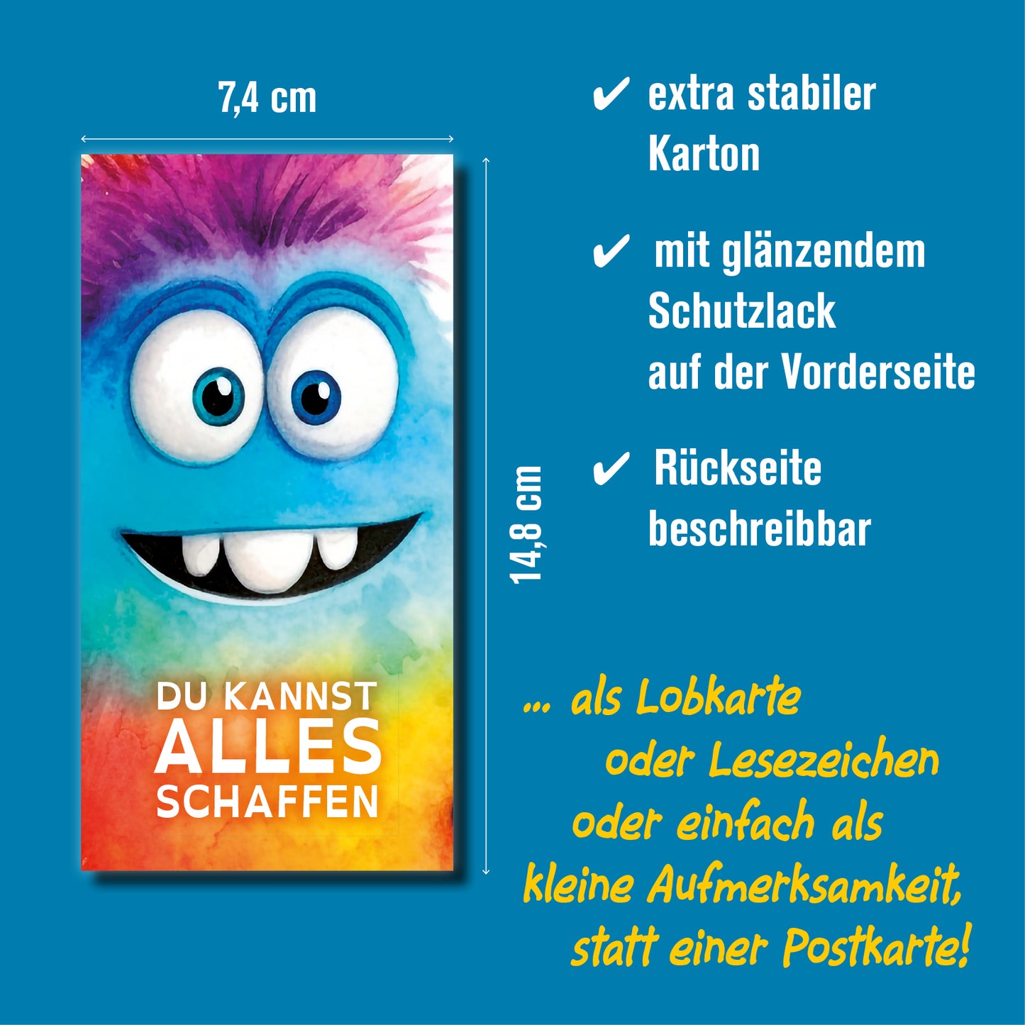 Lobkarte - DU KANNST ALLES SCHAFFEN