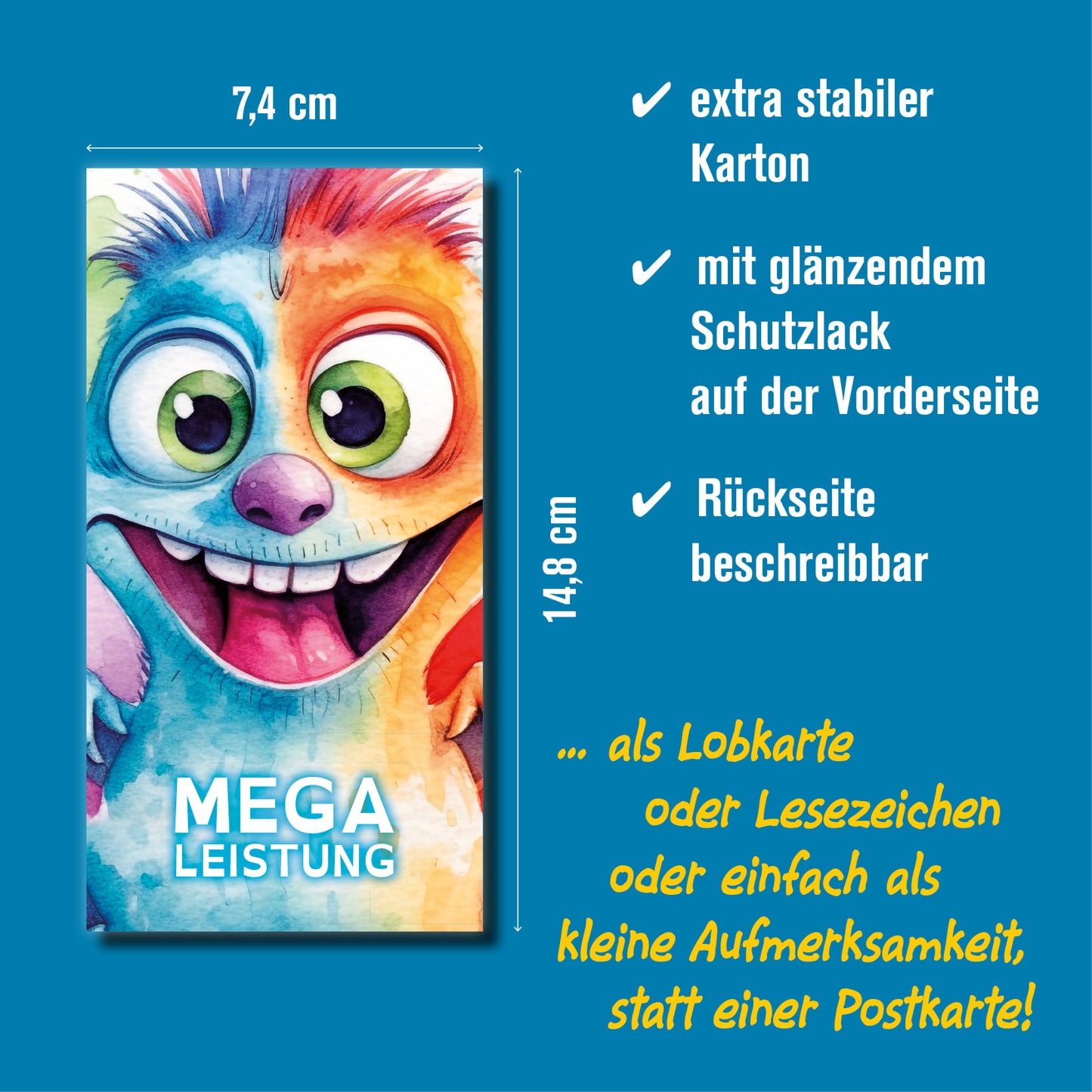 Lobkarte - MEGA LEISTUNG