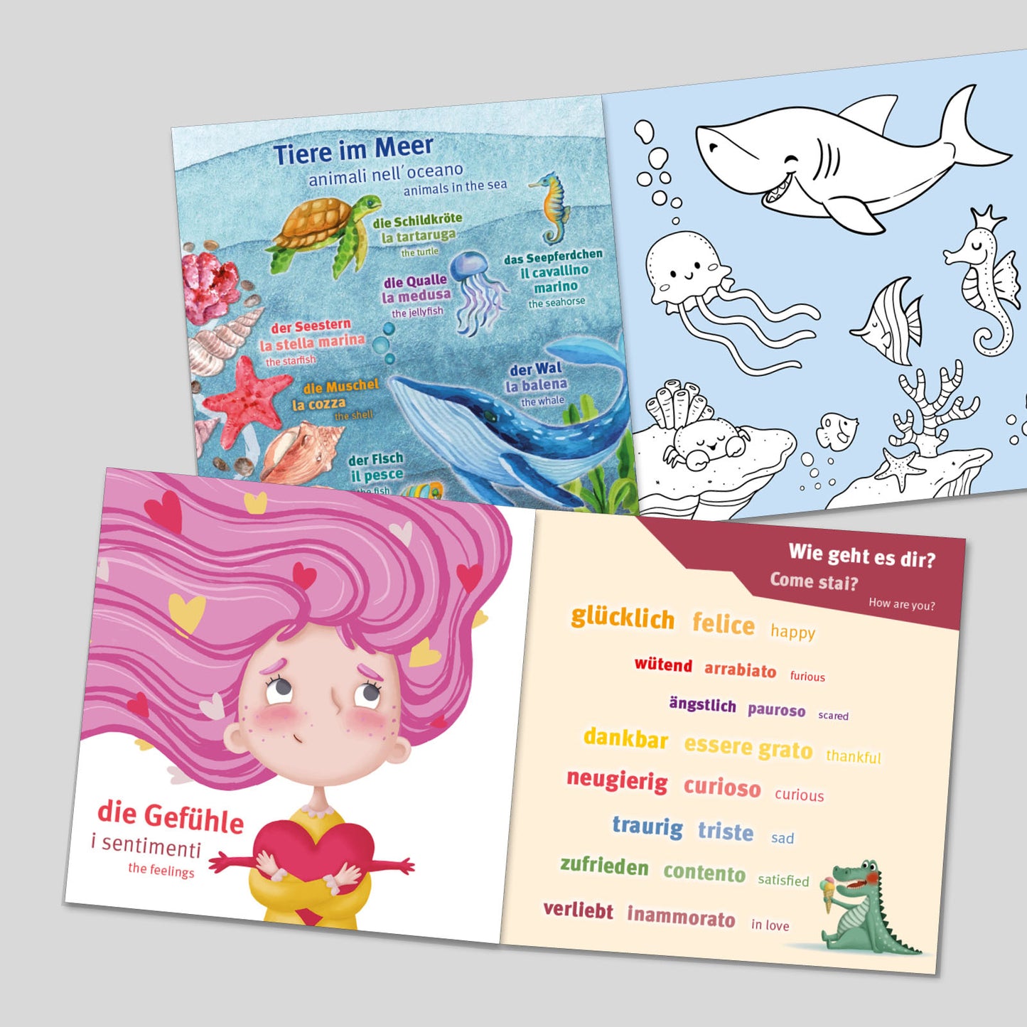 DEUTSCH-ITALIENISCH-ENGLISCH SPRACHBUCH - 1