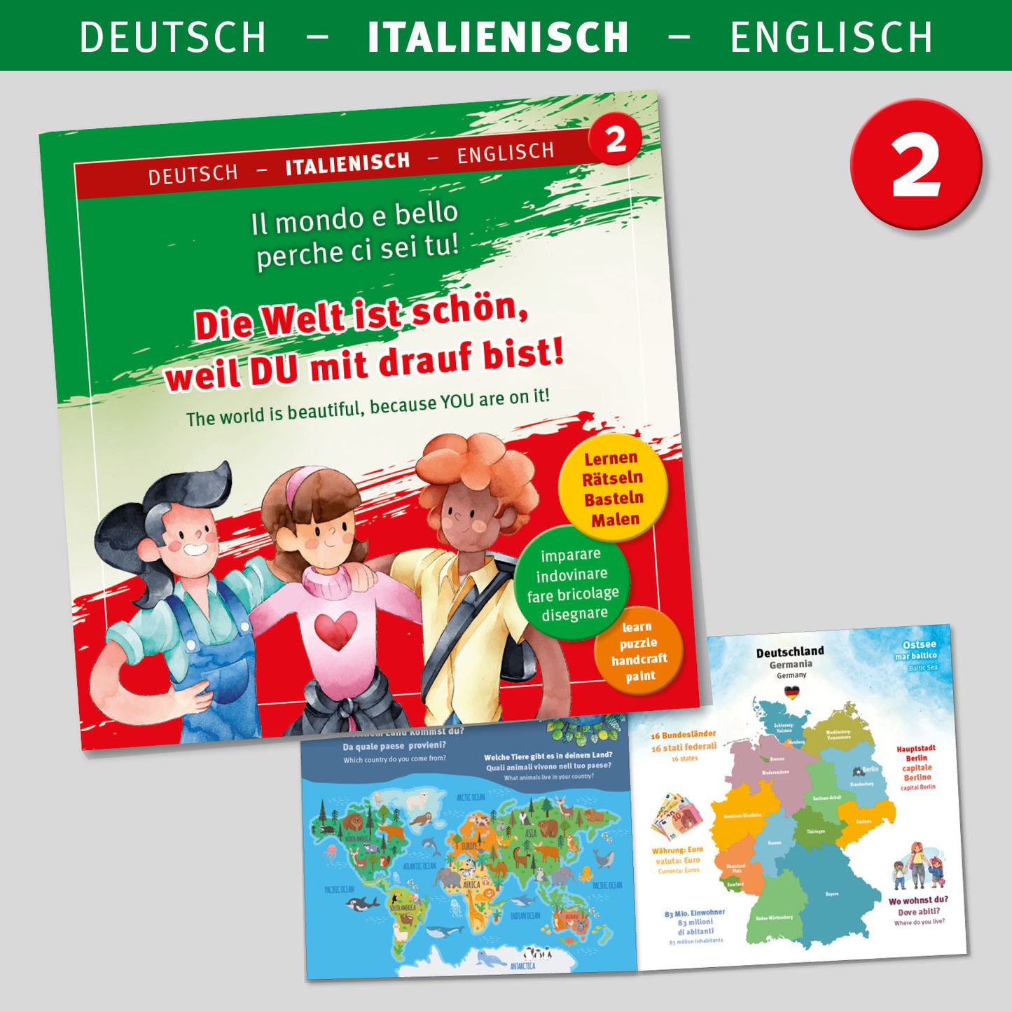 DEUTSCH-ITALIENISCH-ENGLISCH SPRACHBUCH - 2