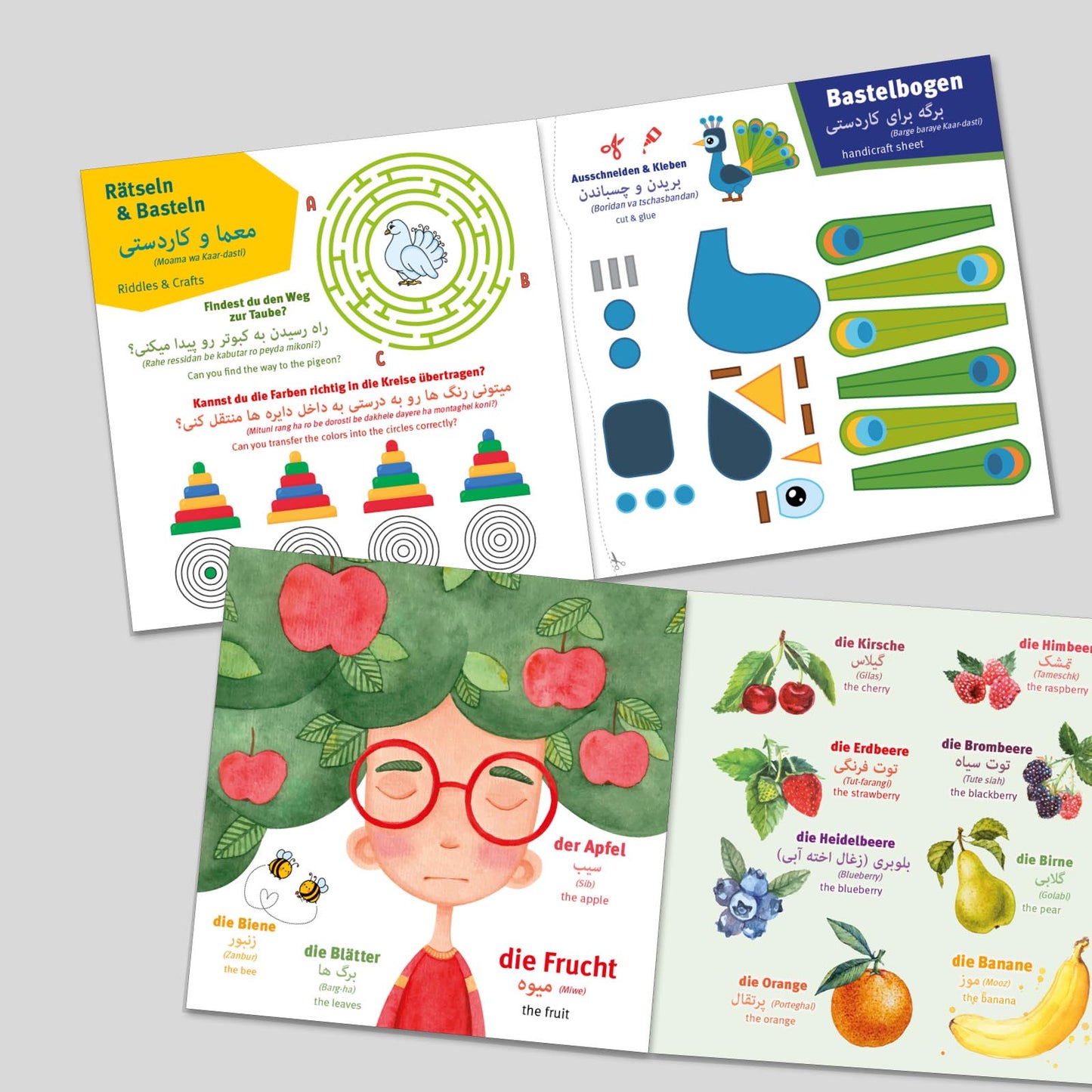 DEUTSCH-PERSISCH-ENGLISCH SPRACHBUCH - 1