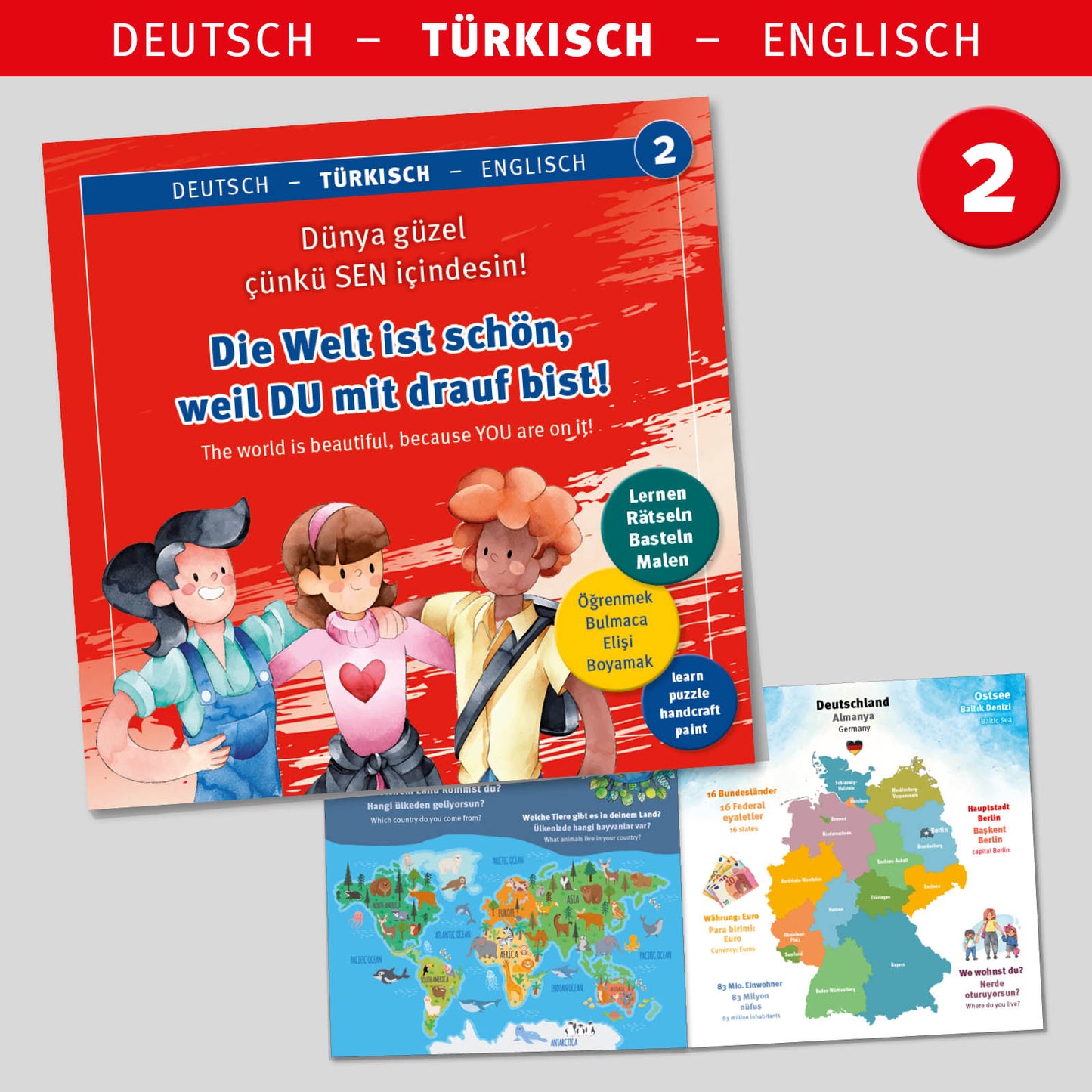 DEUTSCH-TÜRKISCH-ENGLISCH SPRACHBUCH - 2