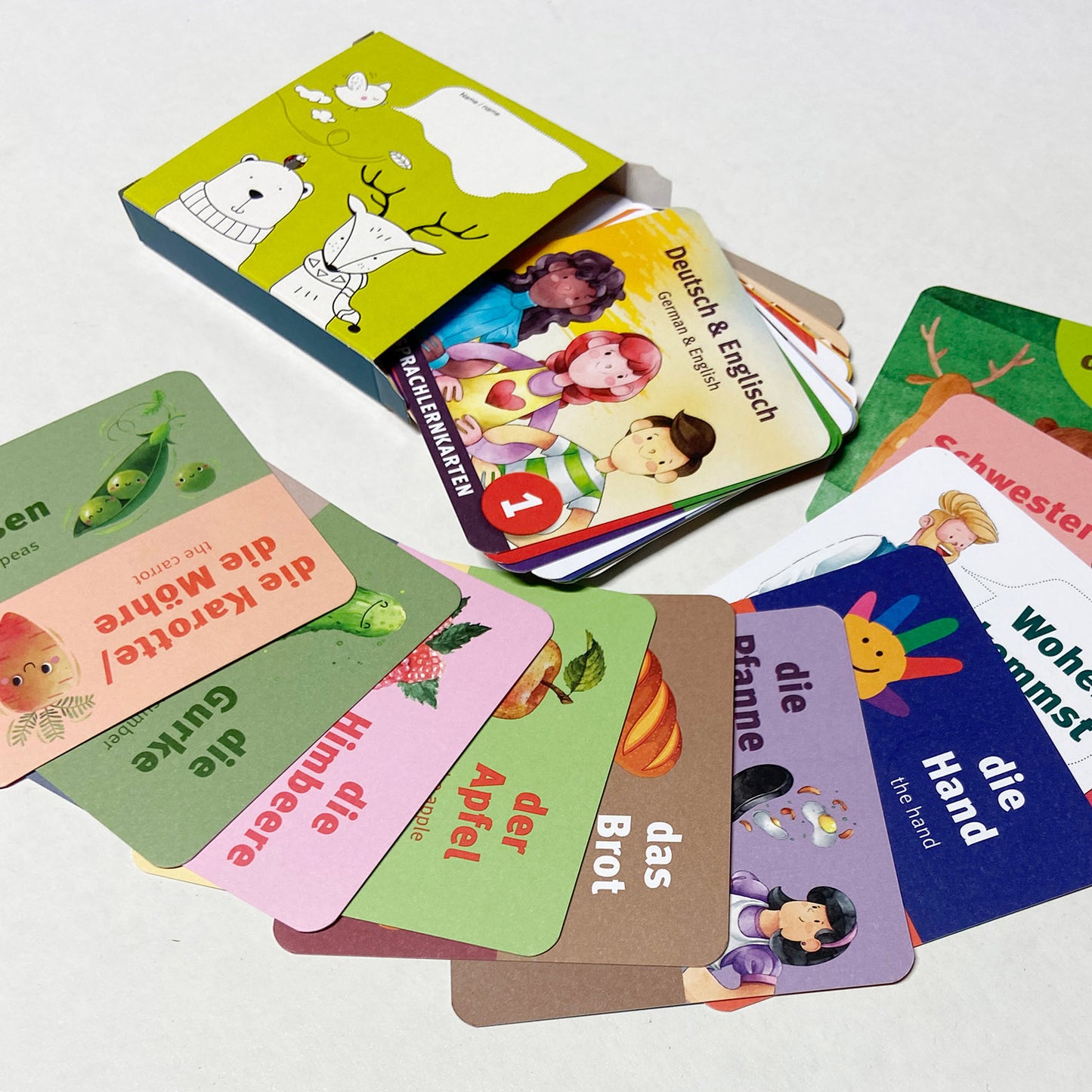 30 SPRACHKARTEN Deutsch & Englisch Box 1