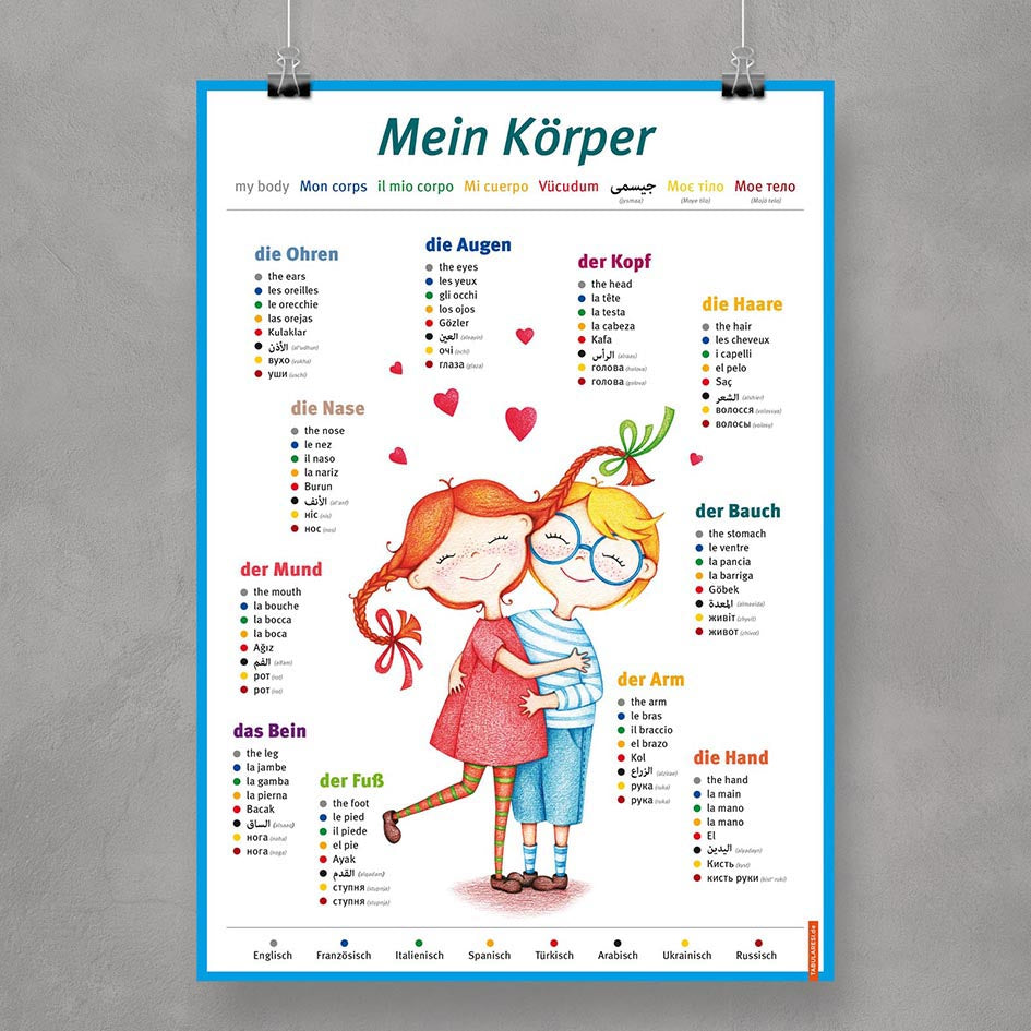 A2 Sprach-Poster - Mein Körper