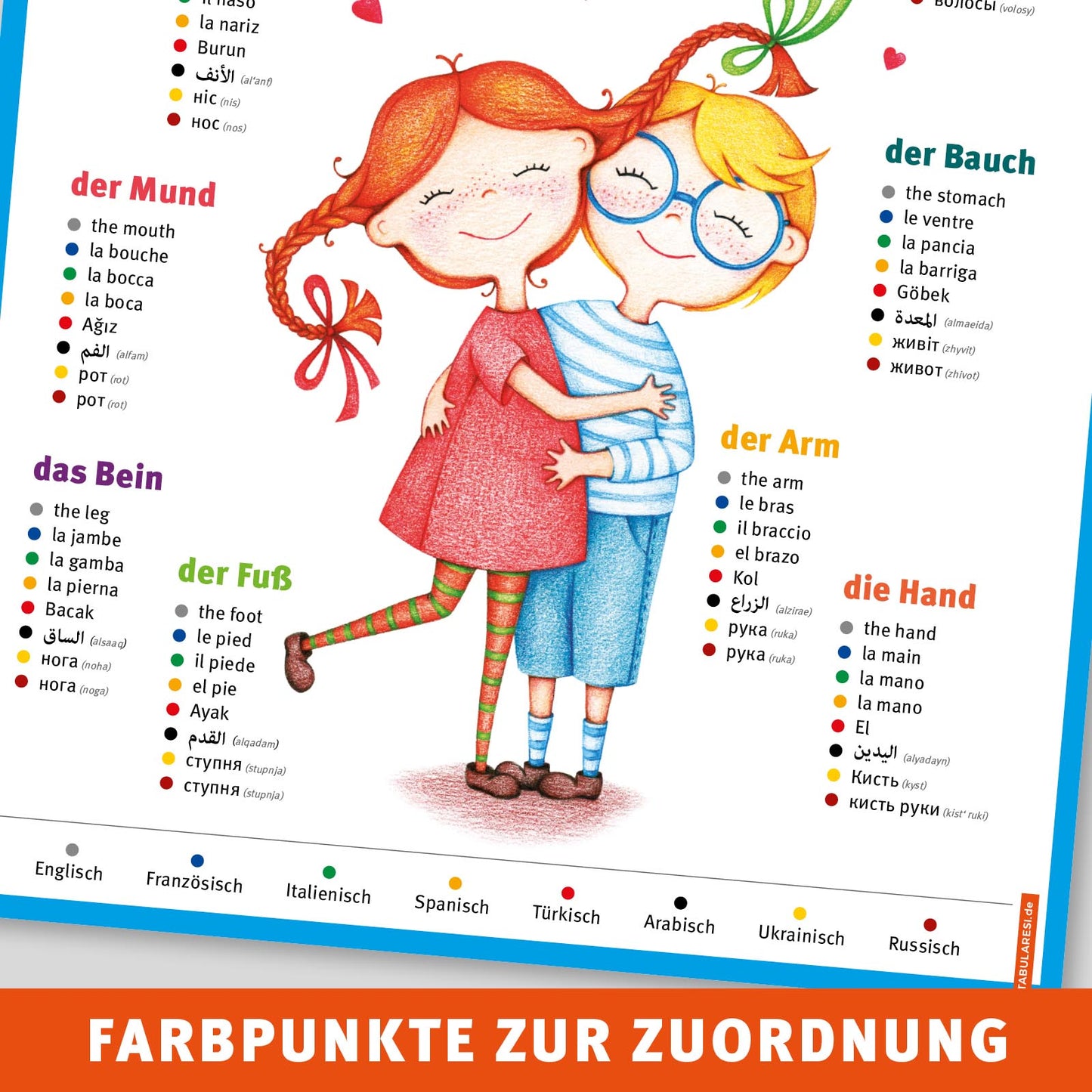 A2 Sprach-Poster - Mein Körper