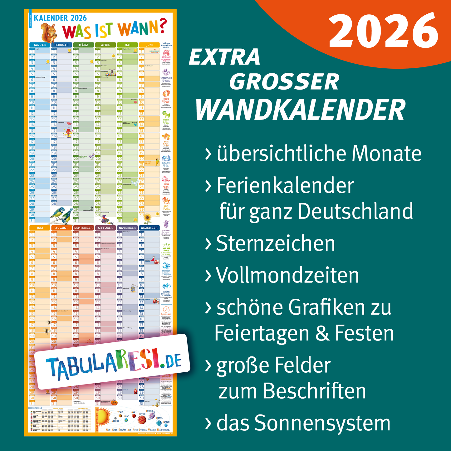 Kinder-Kalender 2026