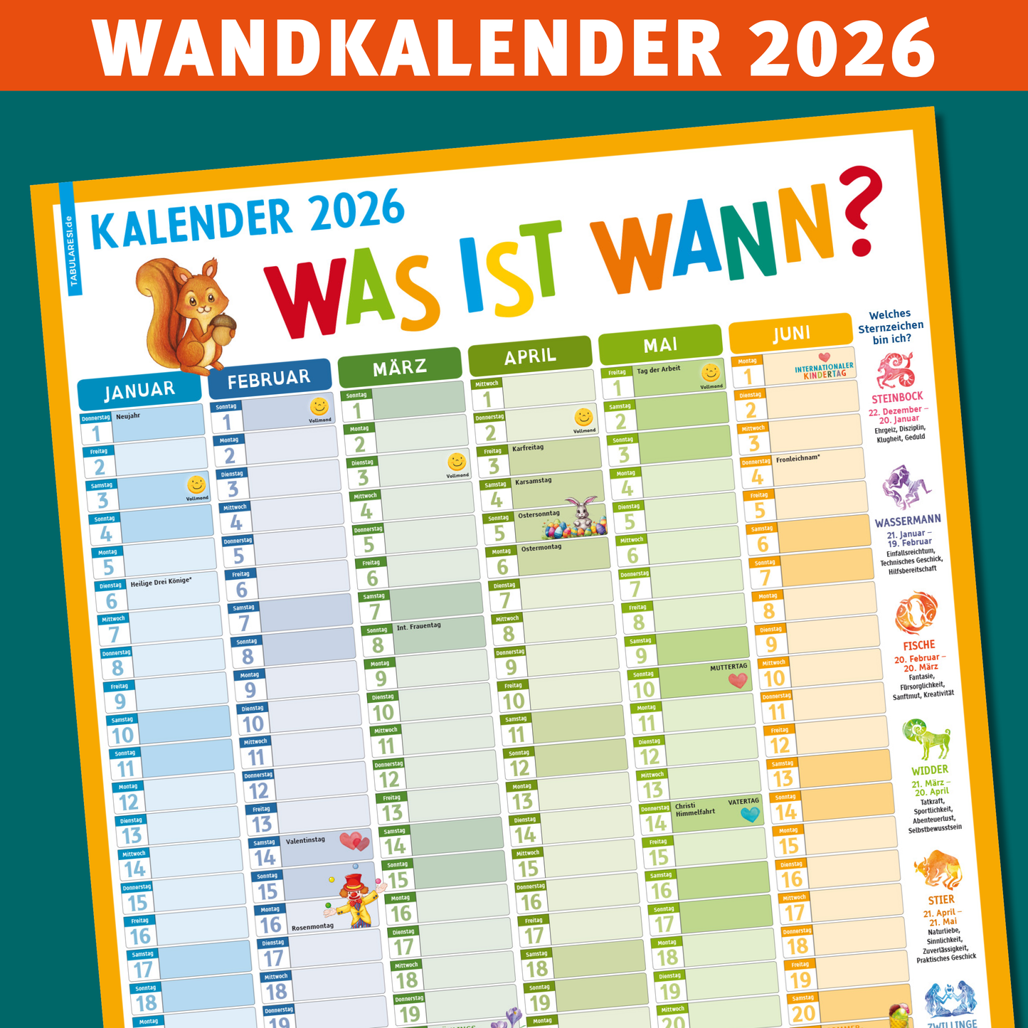 Kinder-Kalender 2026