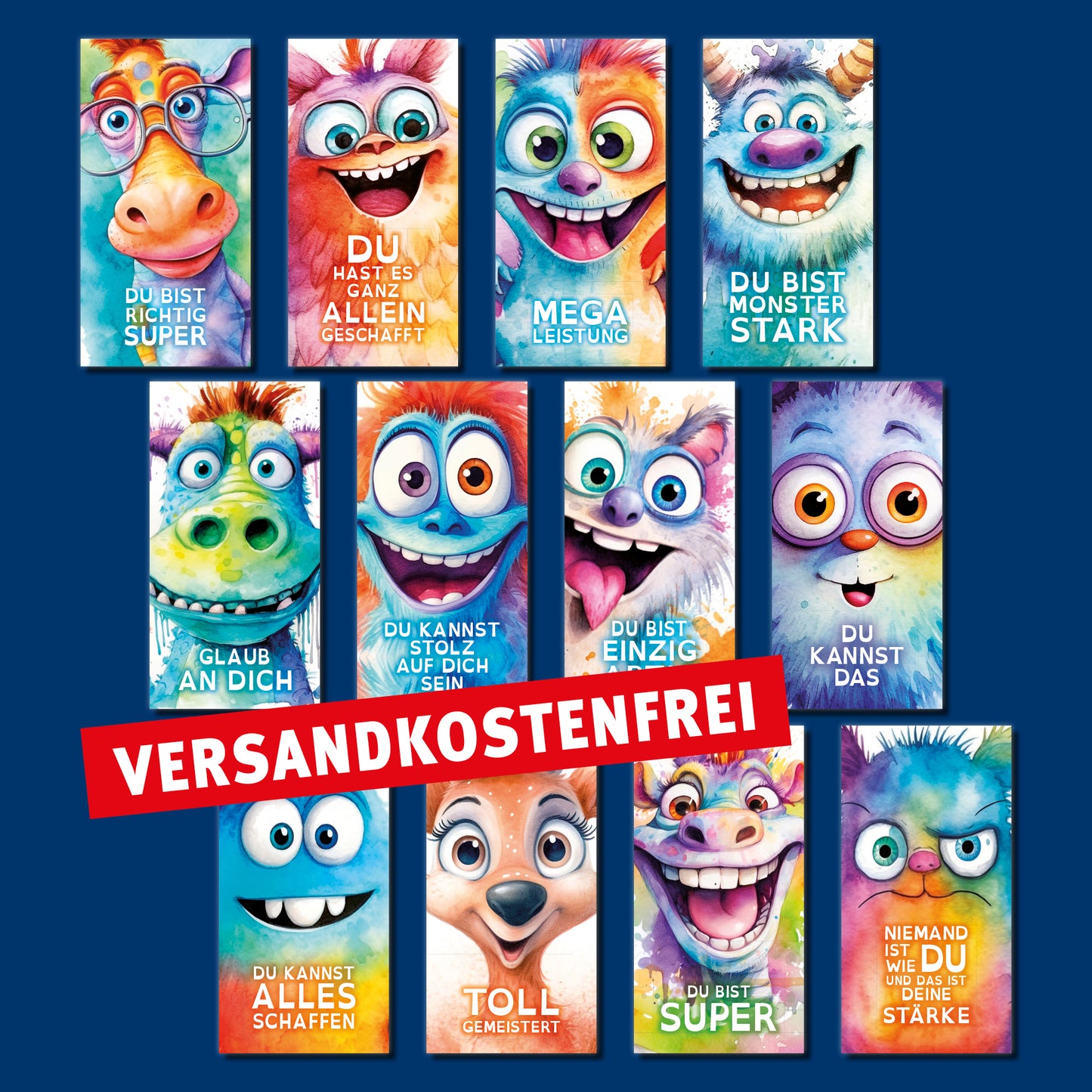 12 x Lobkarten