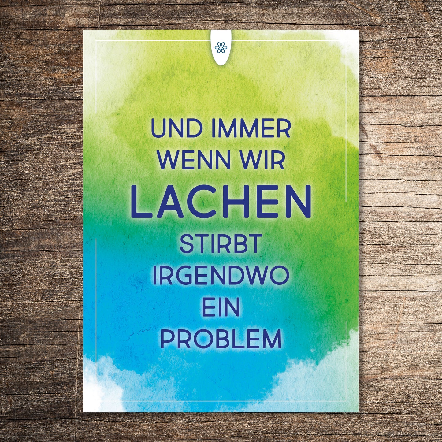 Postkarte: LACHEN