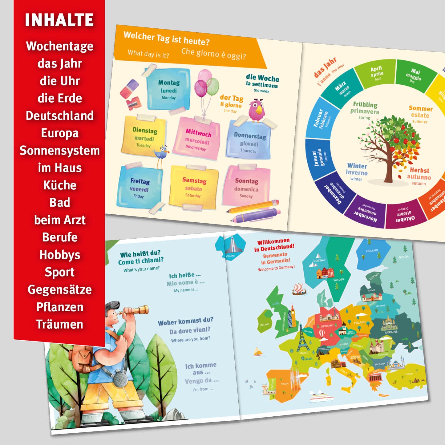 DEUTSCH-ITALIENISCH-ENGLISCH SPRACHBUCH - 2