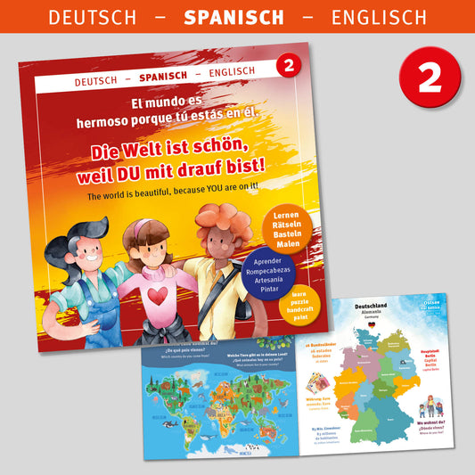 DEUTSCH-SPANISCH-ENGLISCH SPRACHBUCH - 2