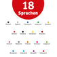 10 x A1 Poster – 18 Sprachen "Willkommen"