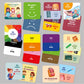 60 SPRACHKARTEN Deutsch & Englisch Box 1+2